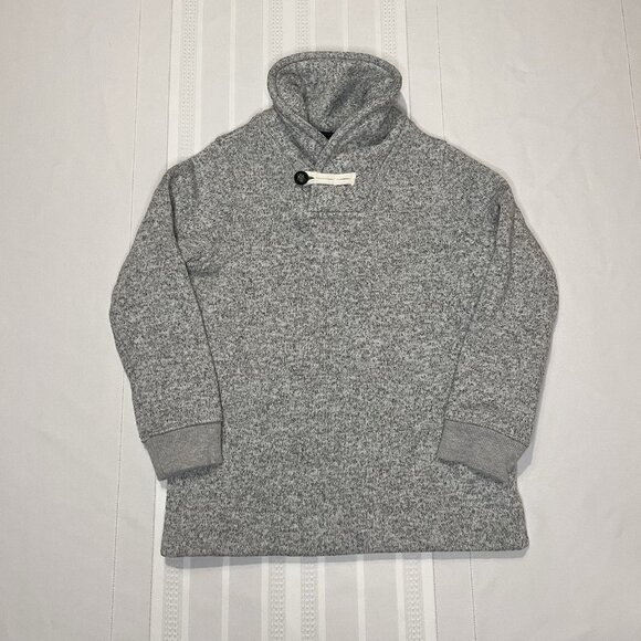 OshKosh B’gosh Sweater Boys Size 5 Toddler 5T Heather Gray Pullover Shawl Collar - Picture 1 of 5